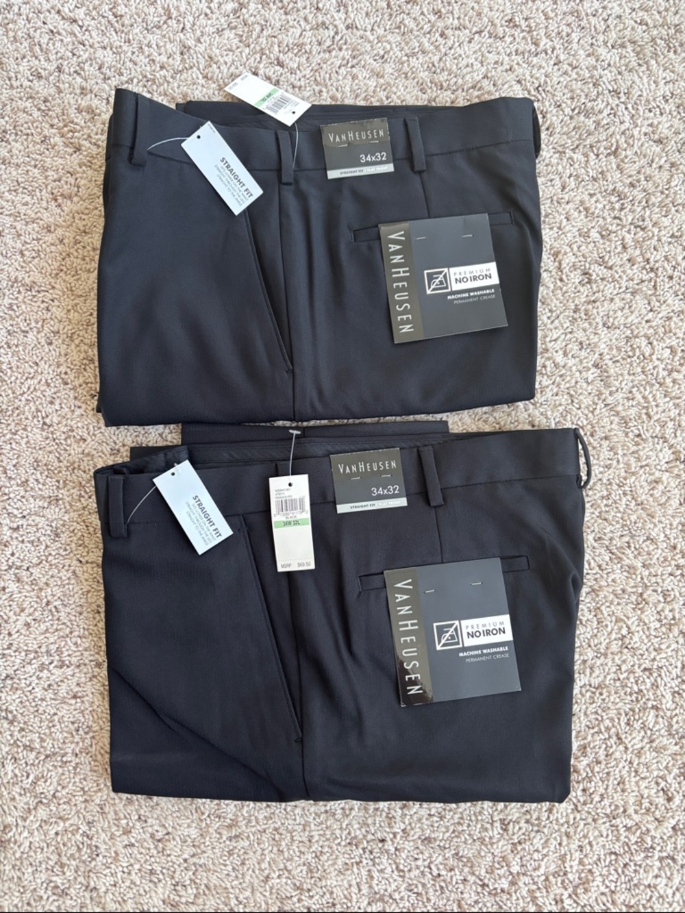 Men’s Van Heisen straight fit pants 34 x 32
